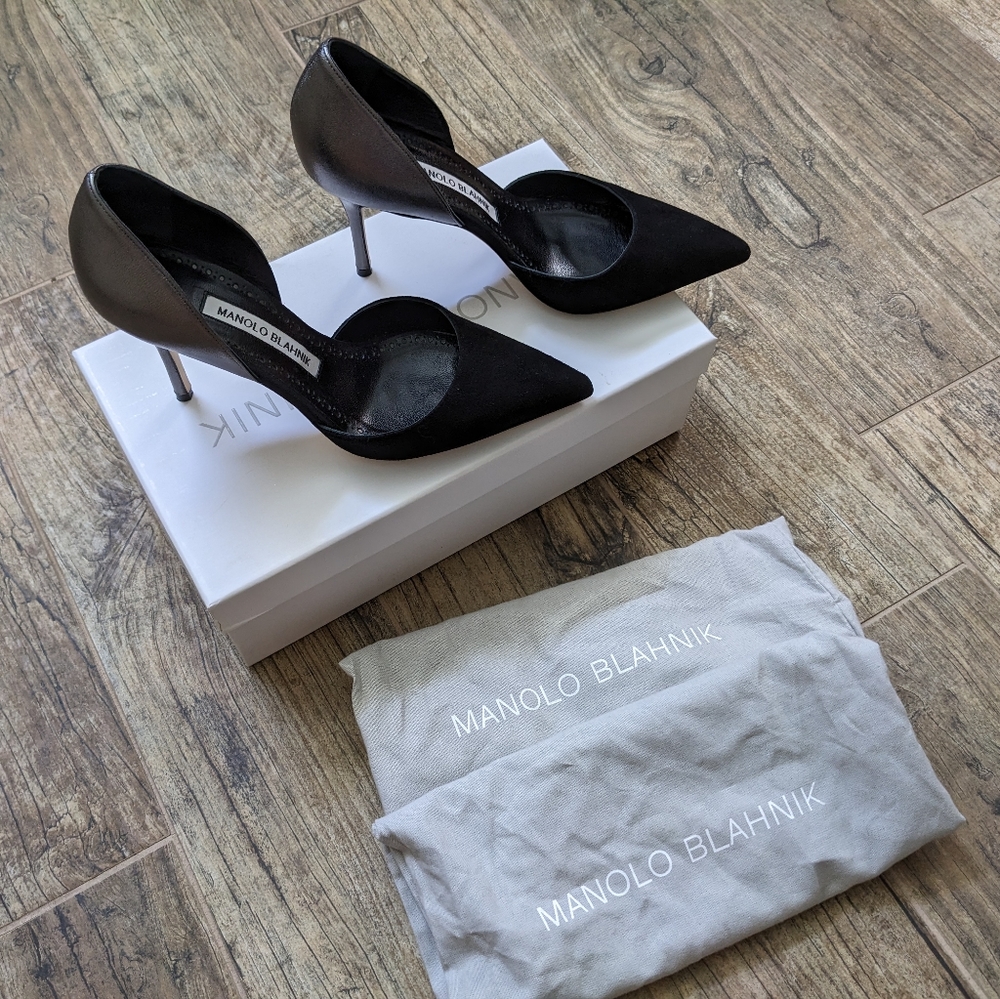 Manolo Blahnik Taylerbi D'Orsay Pumps - Picture 6 of 10